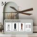 Atlas Irene-5H 42 inch Barn Wood Tone with Walnut Tone Blades Flush Mount Paddle Fan, Flush Mounted